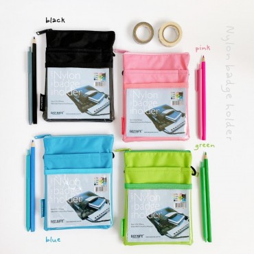 [11月優惠價] 掛繩證件袋/斜揹包 135x180mm-黑色